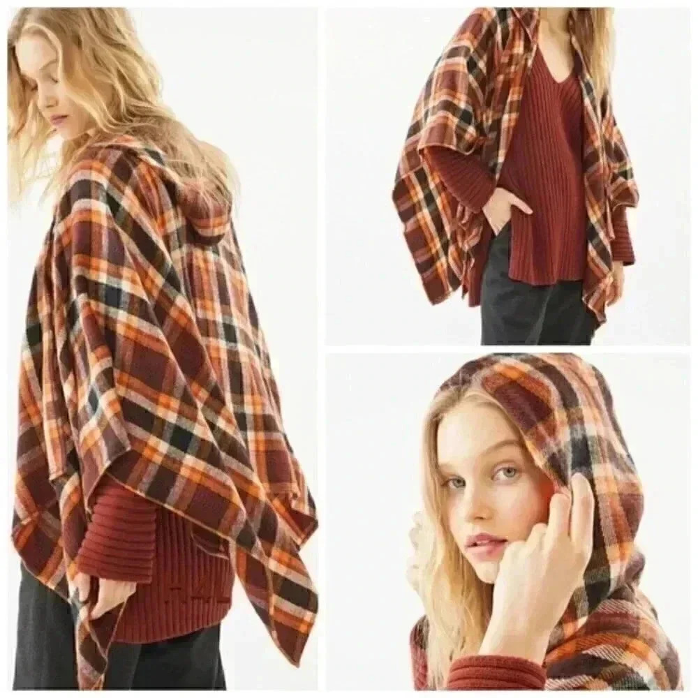 Urban Outfitters Hooded Poncho